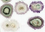 Lot: - Amethyst Stalactite Slices ( Pieces) #76642-2